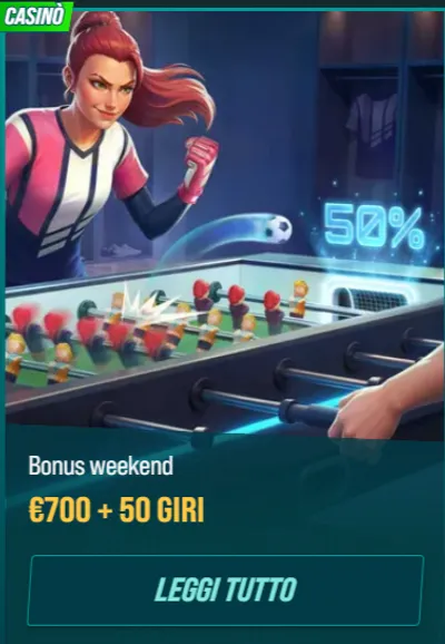 Bonus weekend 700 piu 50 giri